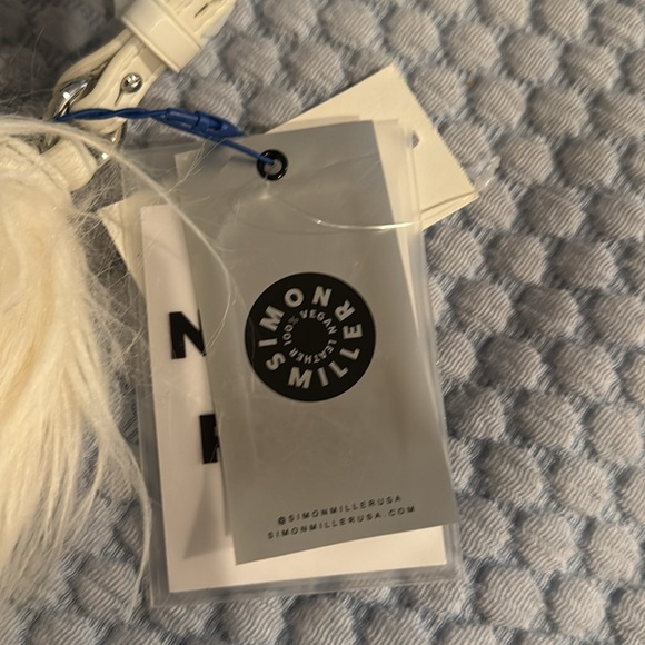 Cream Faux Fur Shoulder Bag - Picture 2 of 5